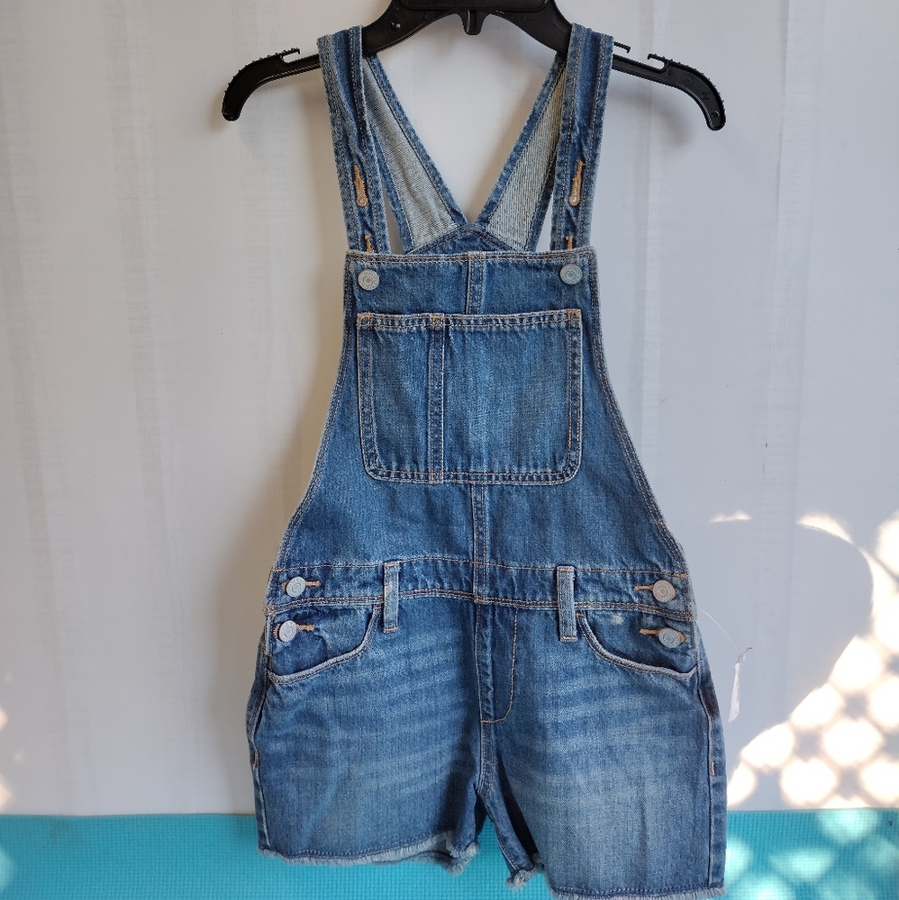 NWT Old Navy Girl's Denim Shortalls XL (14-16)